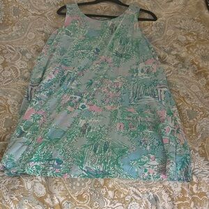 Lilly Pulitzer Pastel Green and Pink Tank Top